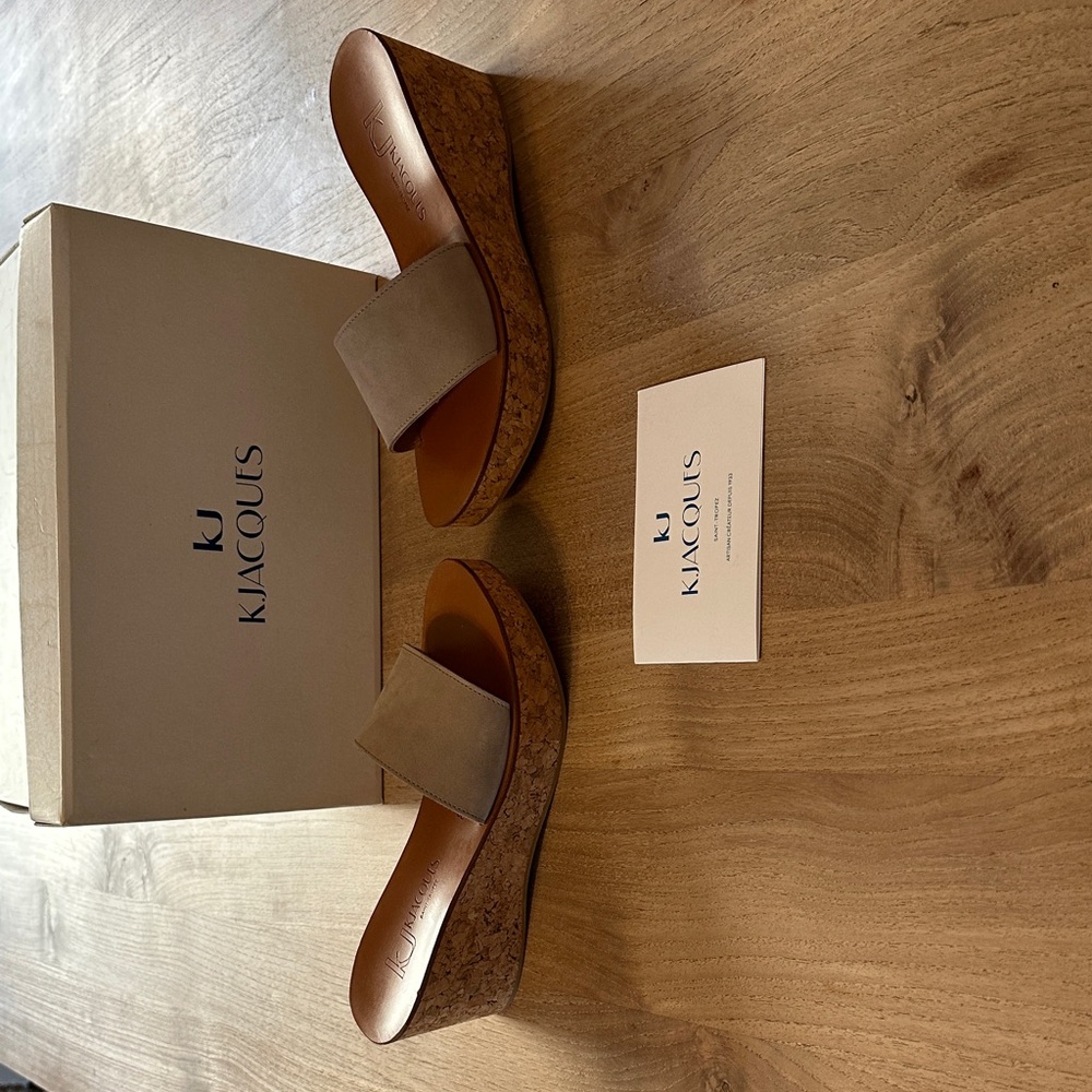 K.Jacques Kirielle Wedge slide size 38 NEW - Picture 4 of 6